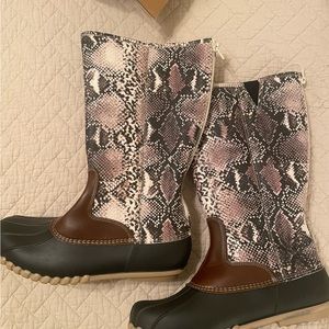 Snakeskin boots